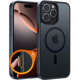 FNTCASE iPhone 16 Pro Max ケース: カメラコントロールキャプチャをサポート マグネット式マット半透明電話ケース - ミリタリーグレードの落下防止 耐衝撃 スリム 頑丈 保護カバー (カメラコントロール)